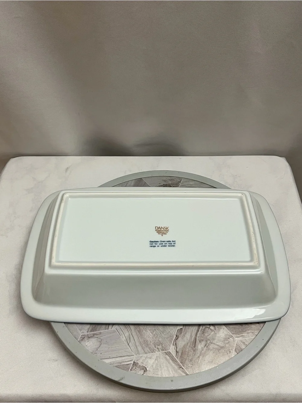 Dansk Bistro Christianshavn Blue Rectangular Baker Serving Dish Japan 13 Inch